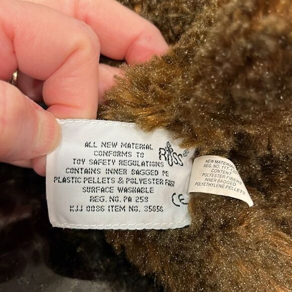 Russ Berrie Yomiko Classics “Brown Poodle” Puppy Dog Plush 10" - Picture 9 of 9